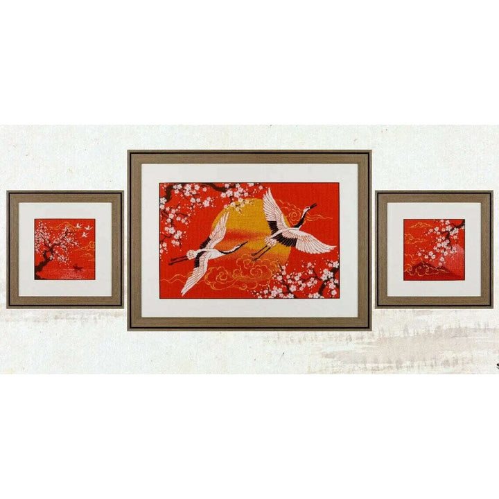 Under Heaven. Cranes R2077 Counted Cross Stitch Kit