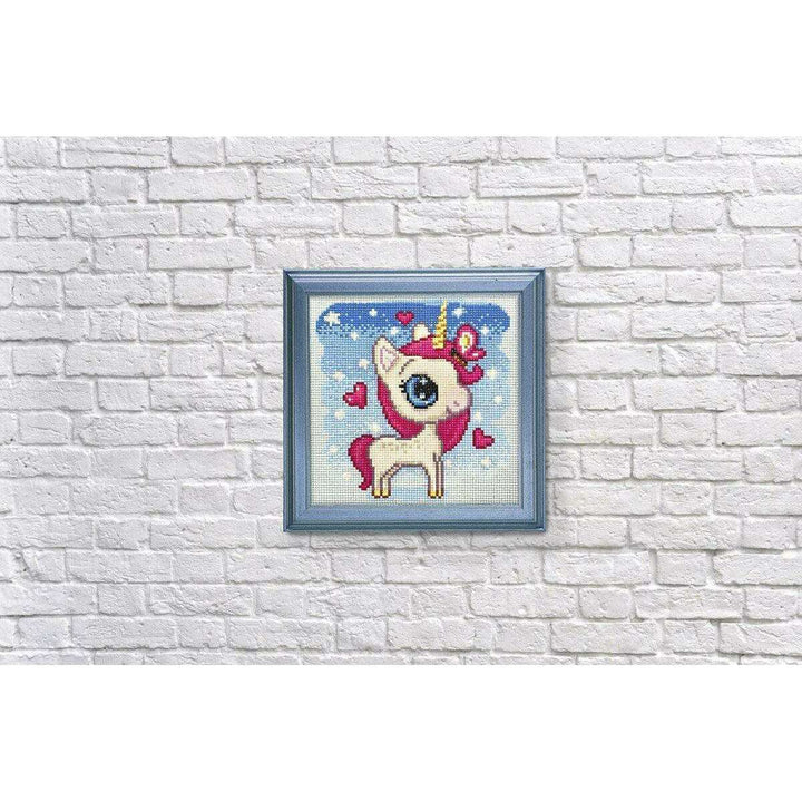 Unicorn in Love CS2530 7.9 x 7.9 inches Crafting Spark Diamond Painting Kit