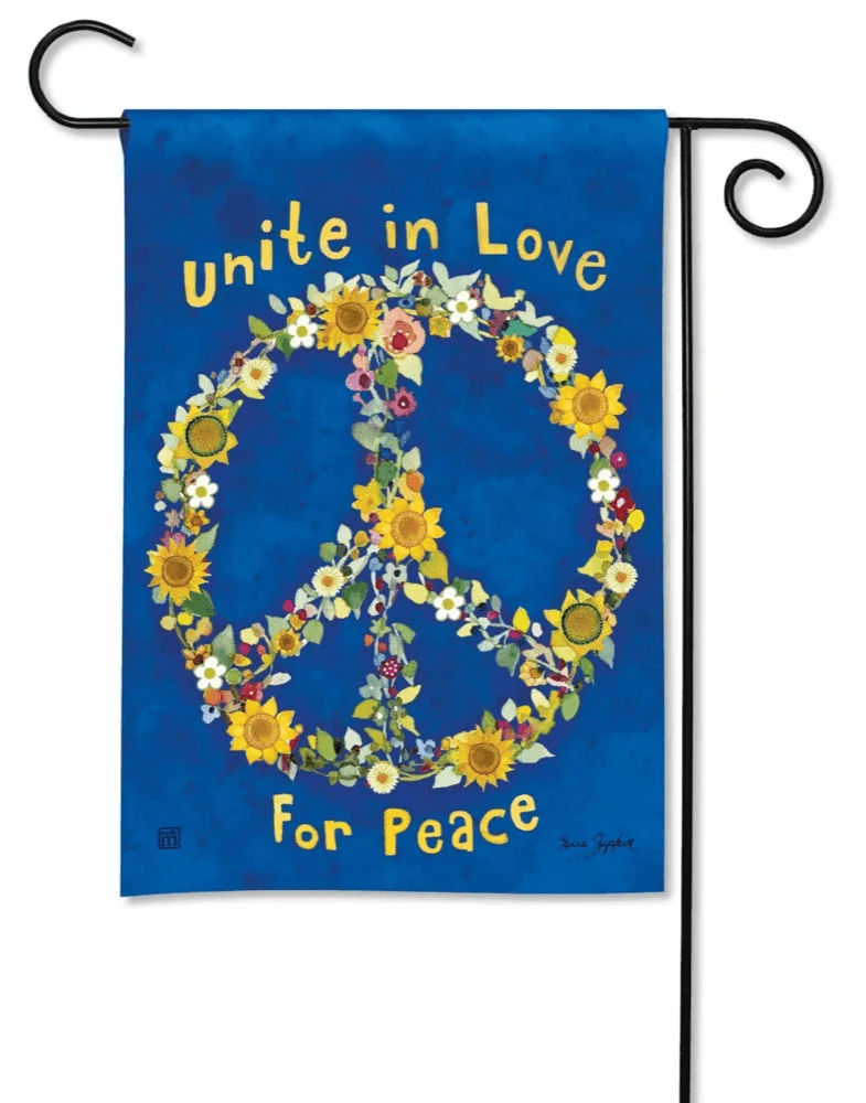 Unite for Peace Garden Flag - Benefiting Ukraine - Quirks!