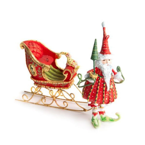 Dash Away Dashing Santa & Sleigh Mini Ornament Set by Patience Brewster Media 1 of 1