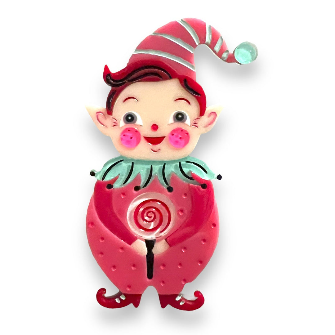 North Pole Apprentice Brooch by Lipstick & Chrome