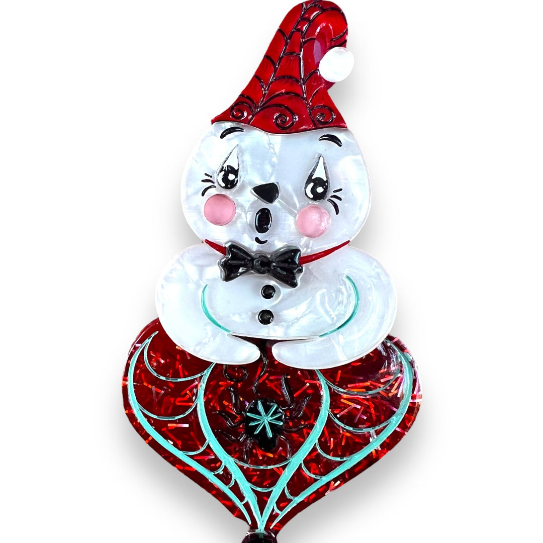 Spooky Ghostie Spookmas Brooch by Lipstick & Chrome