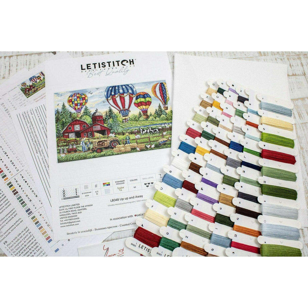 Up Up and Away L8048 Counted Cross Stitch Kit