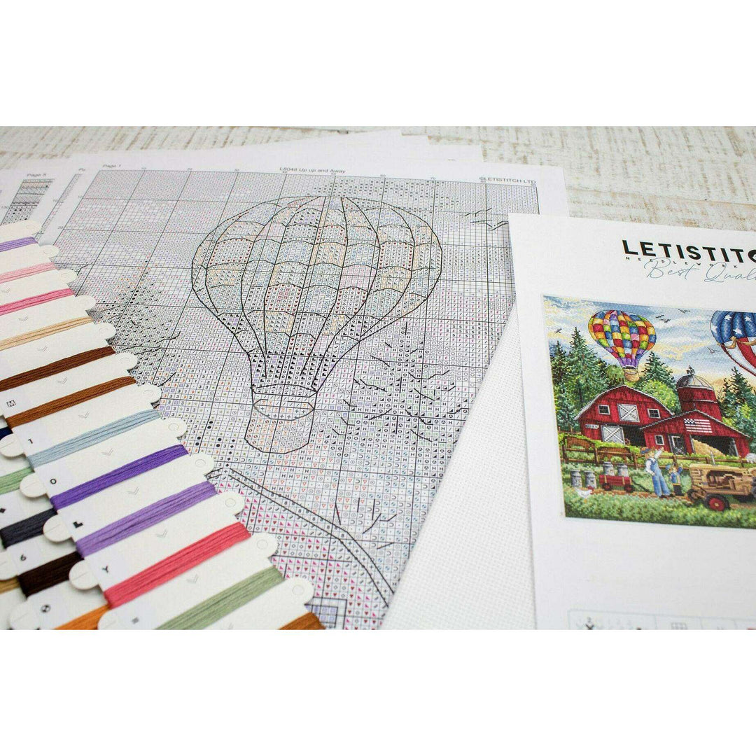 Up Up and Away L8048 Counted Cross Stitch Kit
