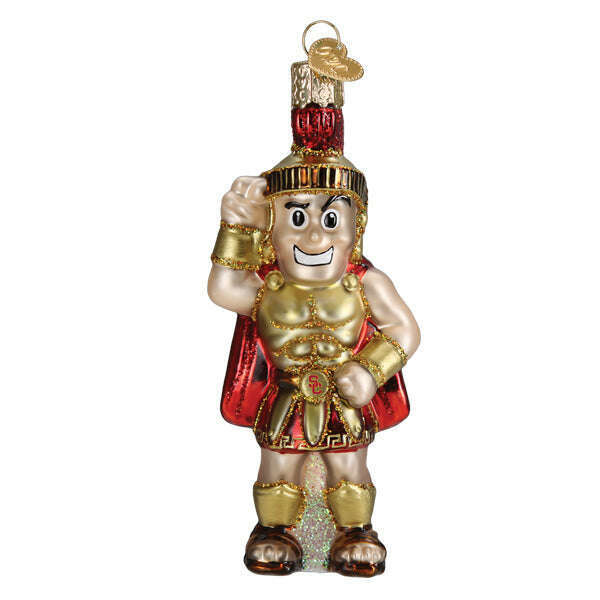 Old World Christmas USC Tommy Trojan Blown Glass Ornament