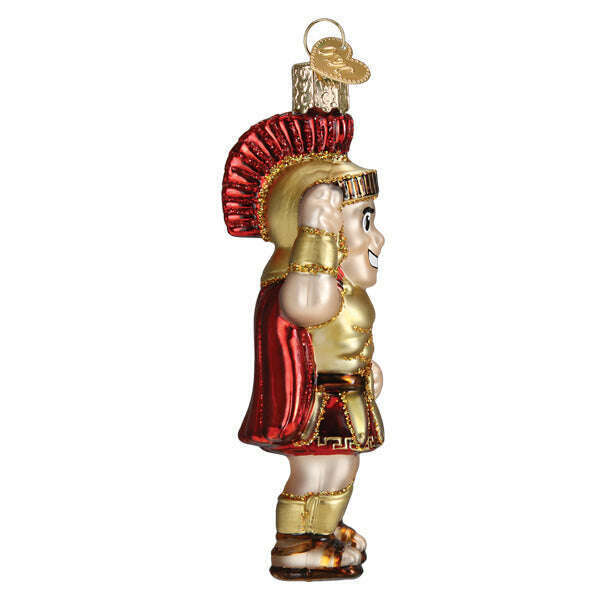 Old World Christmas USC Tommy Trojan Blown Glass Ornament