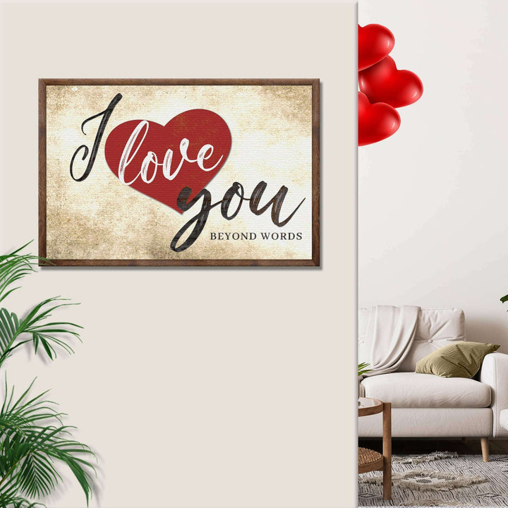 Valentine Beyond Words Sign