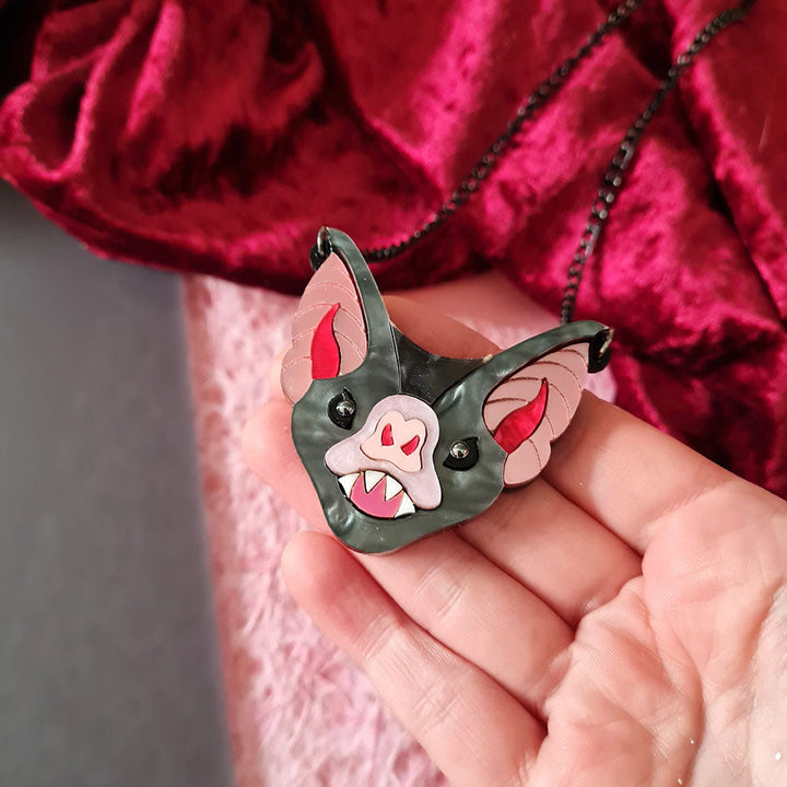 Vampire Bat Necklace by Cherryloco Jewellery 4