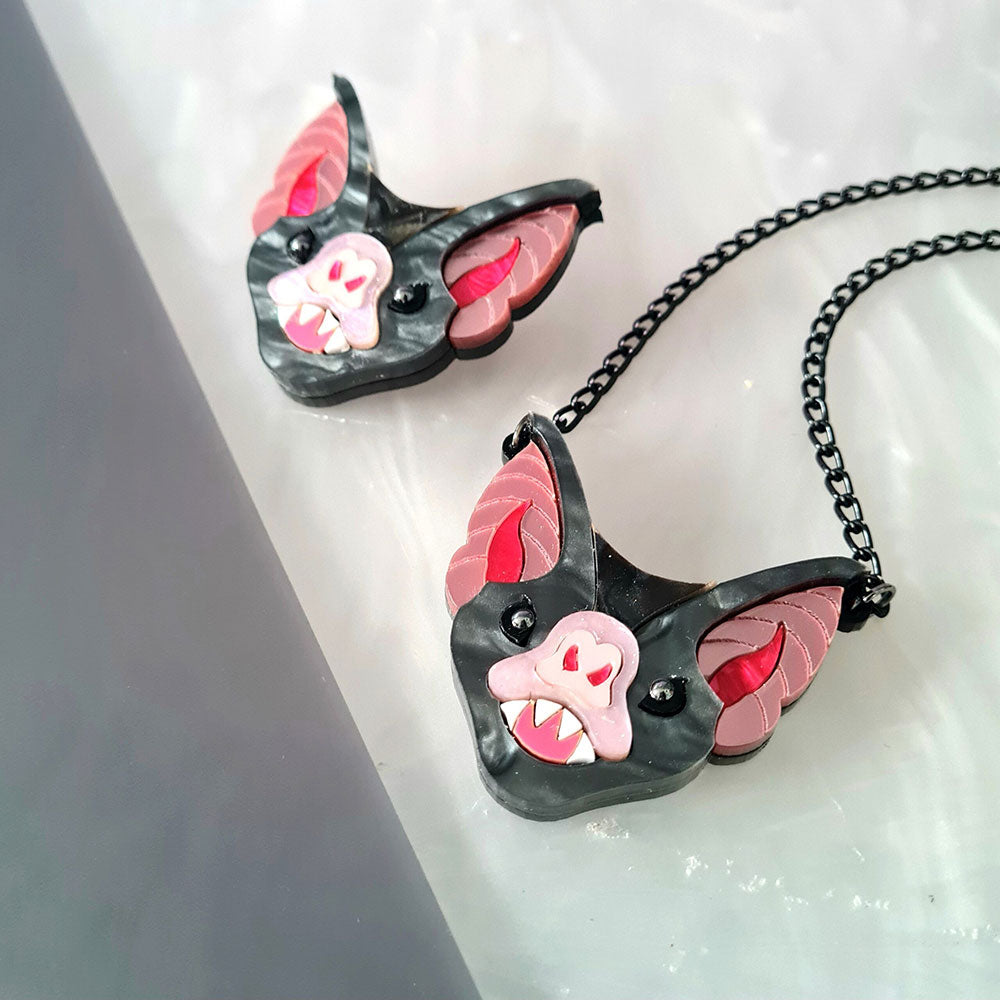 Vampire Bat Necklace by Cherryloco Jewellery 2