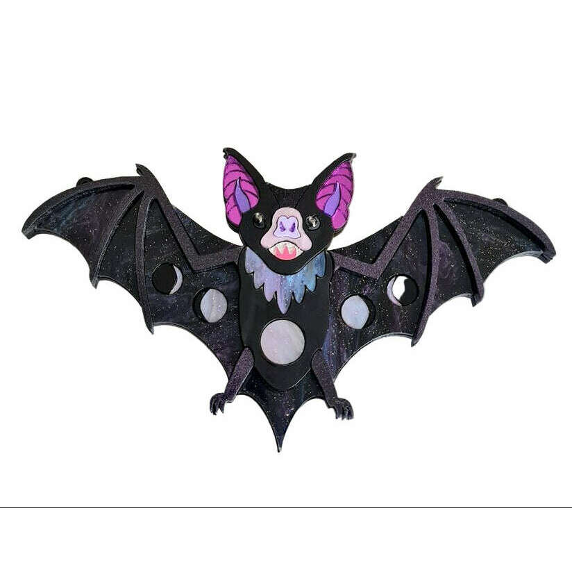 Vampire Bat Statement Necklace - Two Colours by Cherryloco Jewellery 