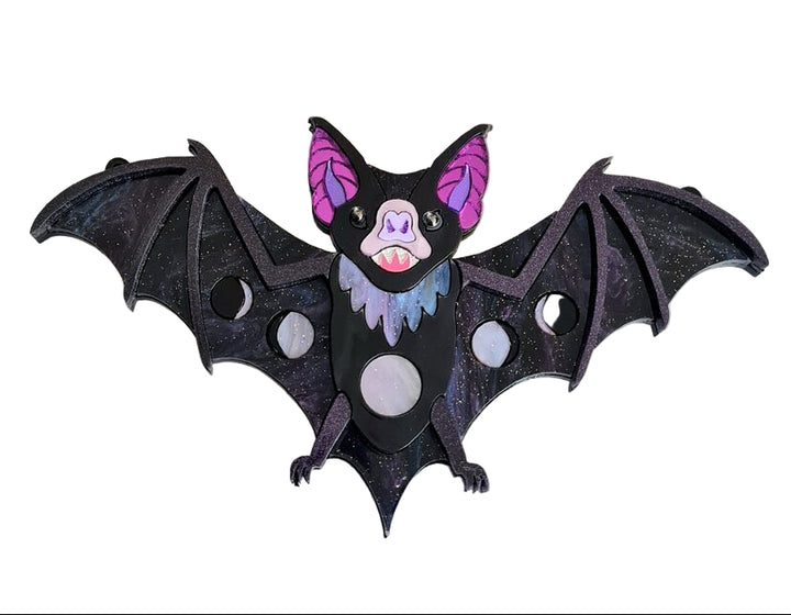 Vampire Bat Statement Necklace - Two Colours by Cherryloco Jewellery 