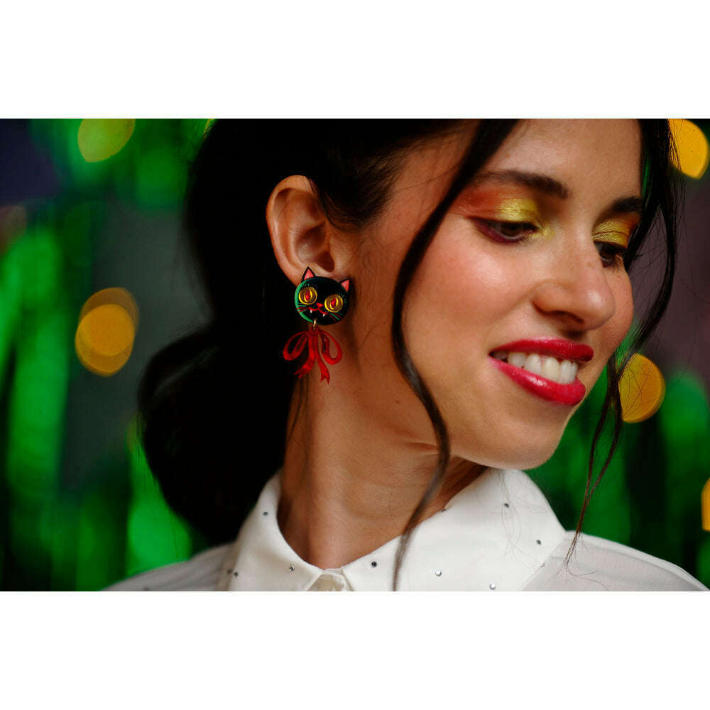 Vampire Kitten Earrings by Laliblue 3