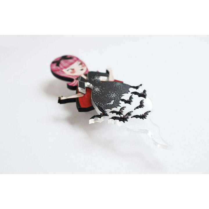 Vampiress With Bats Brooch by Laliblue image 2