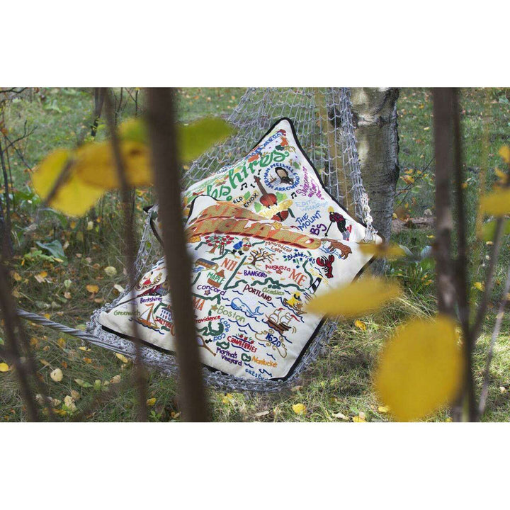 Vancouver, B.C. Hand-Embroidered Pillow - Quirks!