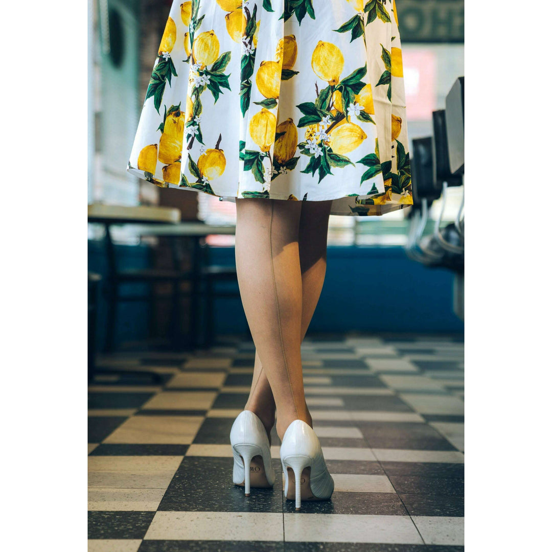 Vanessa: You'll Be the Toast of the Town in Champagne Thigh Highs. Petite to Plus Size