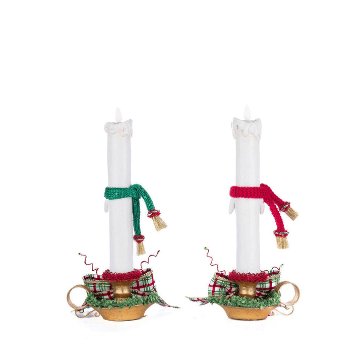 Village Of Holly Woods Caroling Candles Assortment of 2 by Katherine's Collection image 2