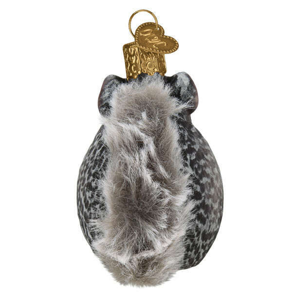 Old World Christmas Vintage Chinchilla Blown Glass Ornament