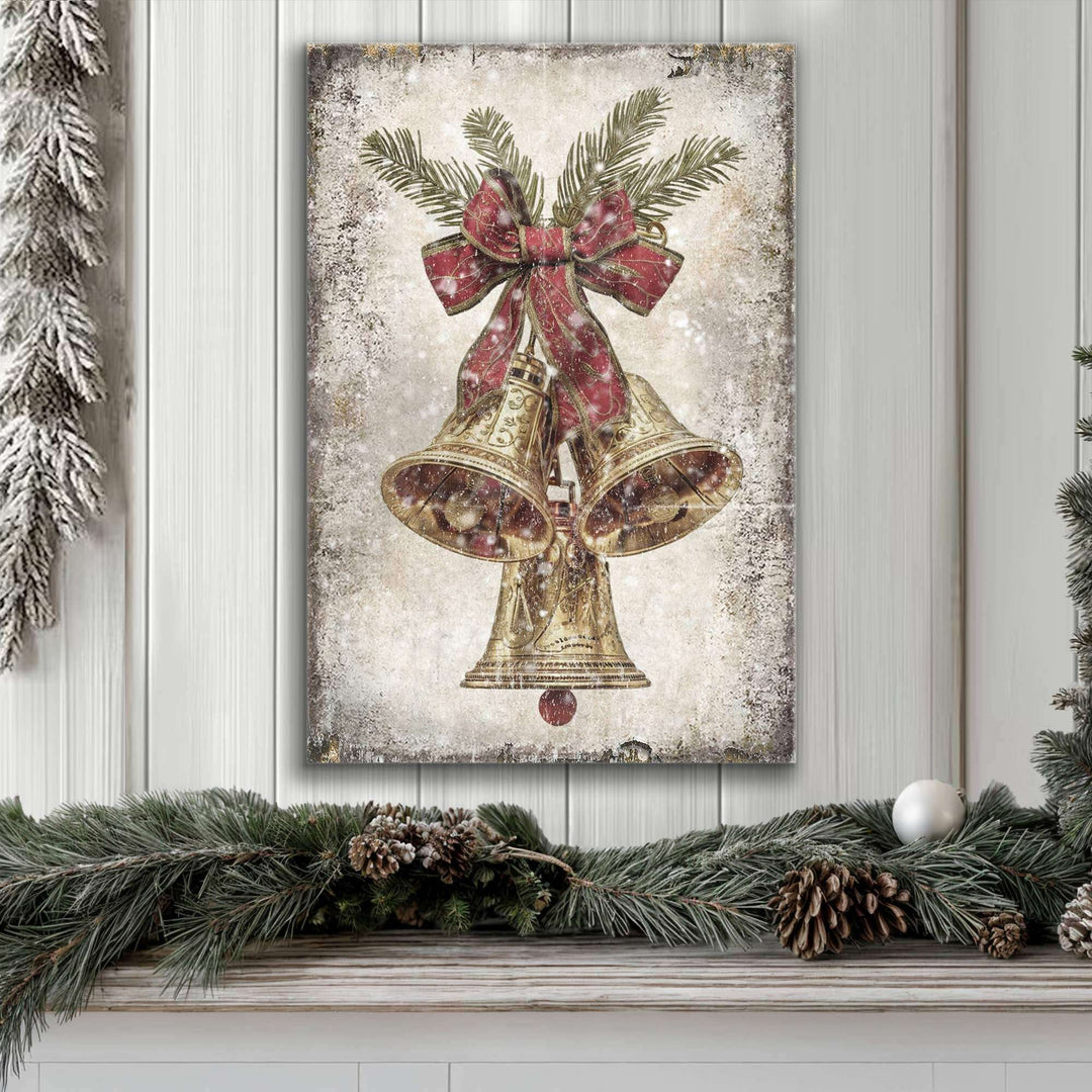 Vintage Christmas Bells Wall Art