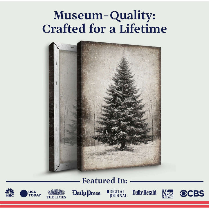 Vintage Christmas Tree Wall Art III