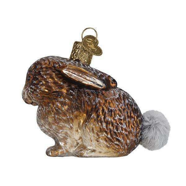 Old World Christmas Vintage Cottontail Bunny Blown Glass Ornament