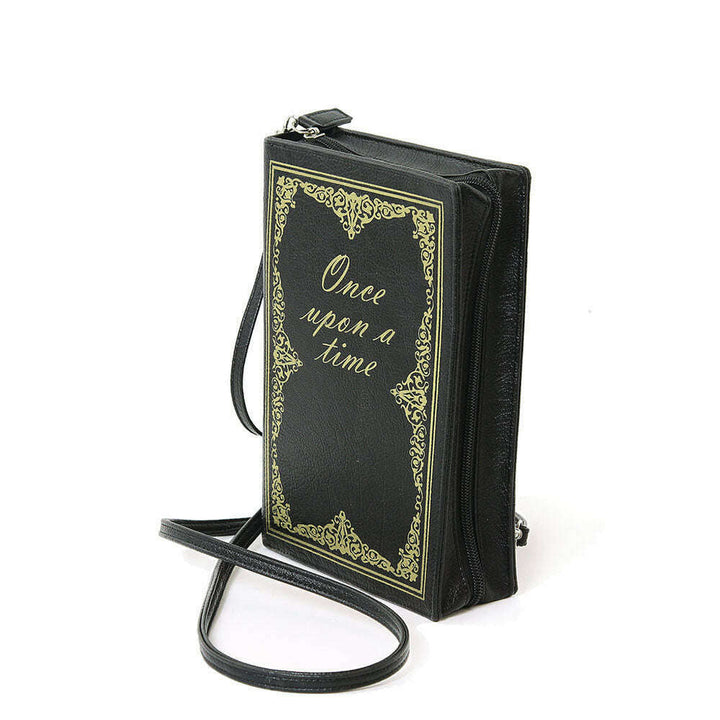 Vintage Hard Bound Story Book Clutch Shoulder Bag by Book Bags