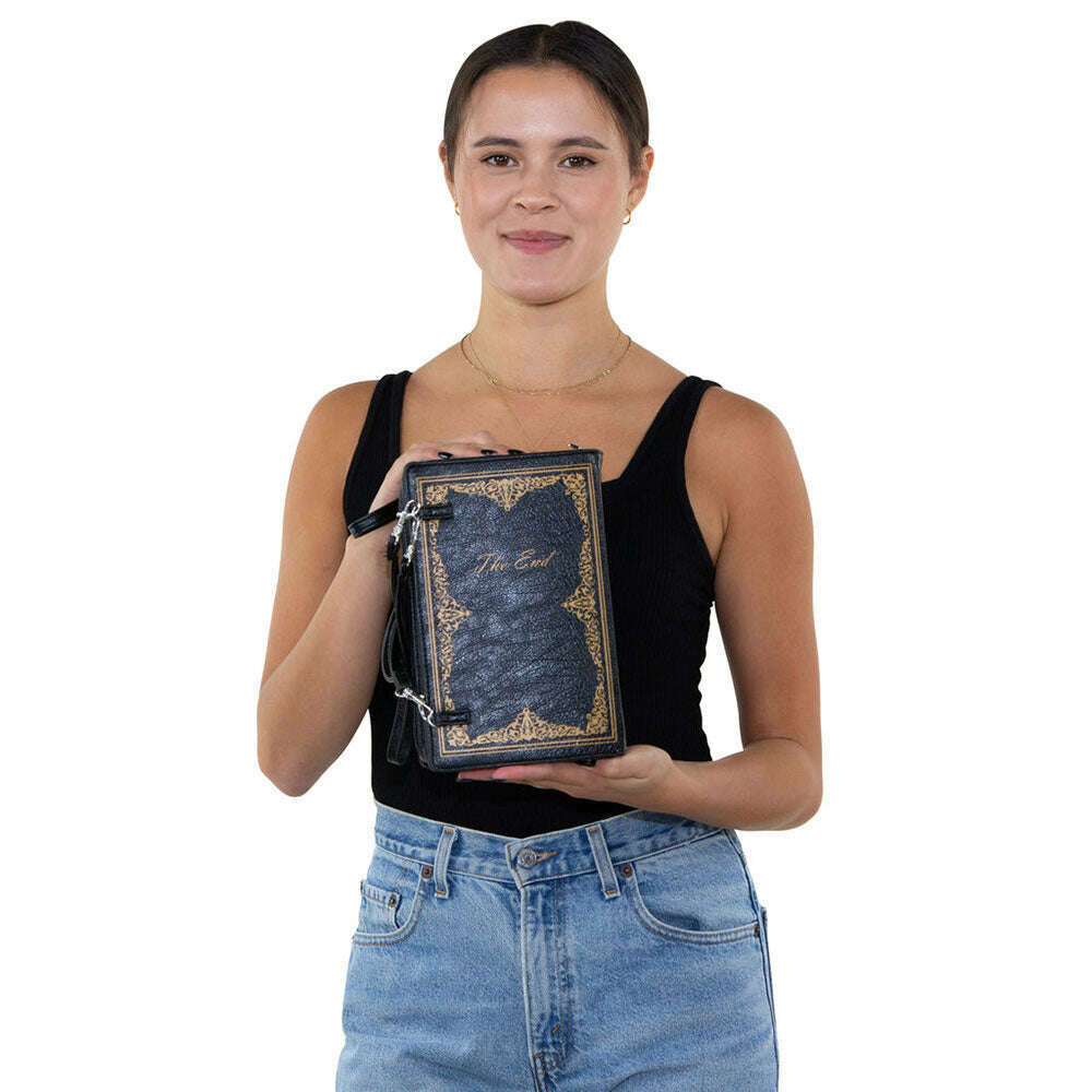 Vintage Hard Bound Story Book Clutch Shoulder Bag by Book Bags