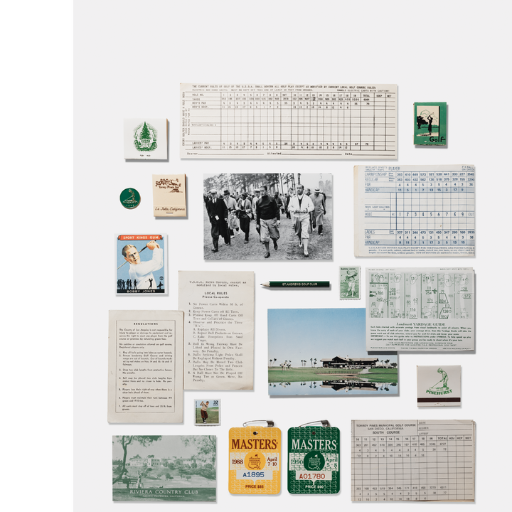 Vintage Golf Collage Poster