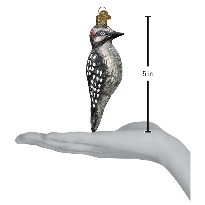 Vintage Hairy Woodpecker Ornament