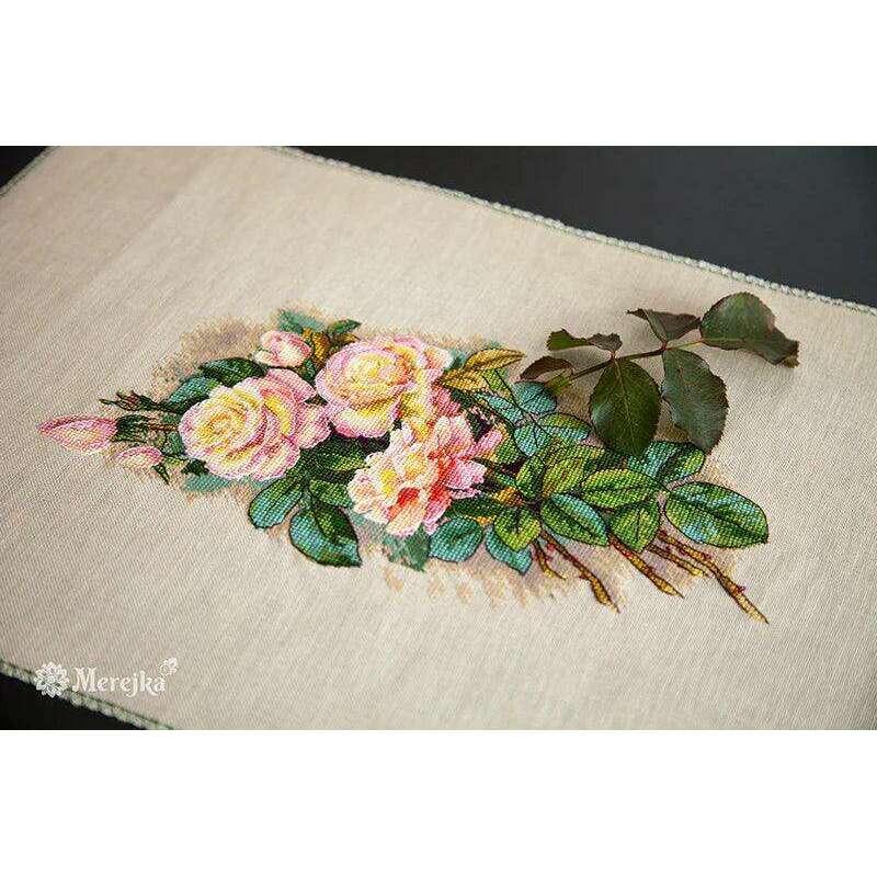 Vintage Roses K-67A Counted Cross-Stitch Kit