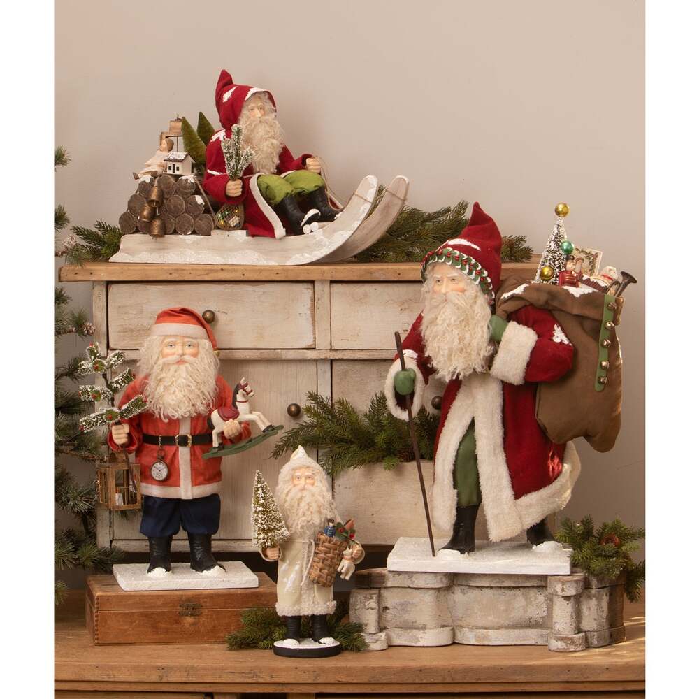Vintage Santa with Toy Horse by Bethany Lowe Designs 3