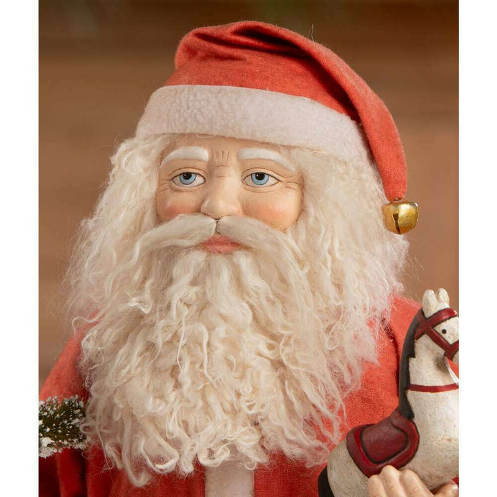 Vintage Santa with Toy Horse by Bethany Lowe Designs 2