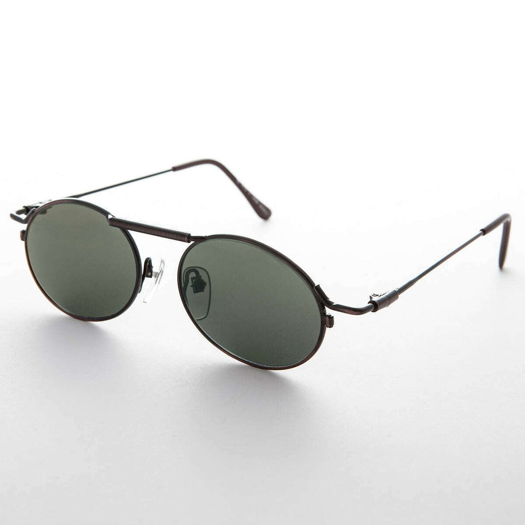 Vintage Steampunk Sunglass with Spring Brow Bar - Steamcon