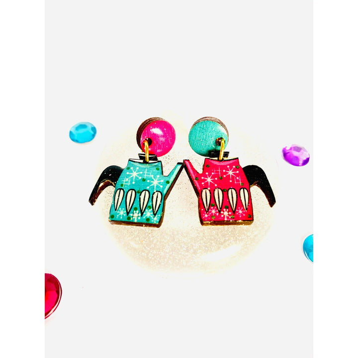 Vintage Teapot Earrings by Rosie Rose Parker