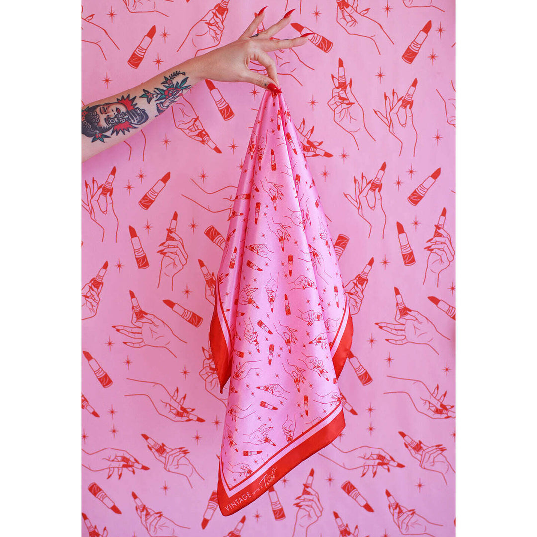'Vintage with a Twist' Satin Scarf