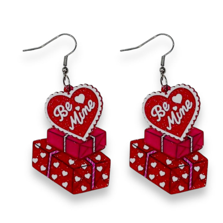 vintage valentine's day earrings