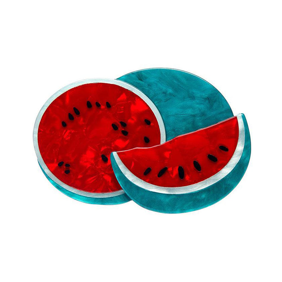 Viva la Vida Watermelons Brooch by Erstwilder image