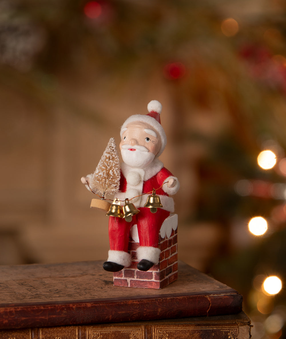 Santa on Chimney by Bethany Lowe Designs, image 2