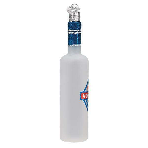 Old World Christmas Vodka Bottle Blown Glass Ornament