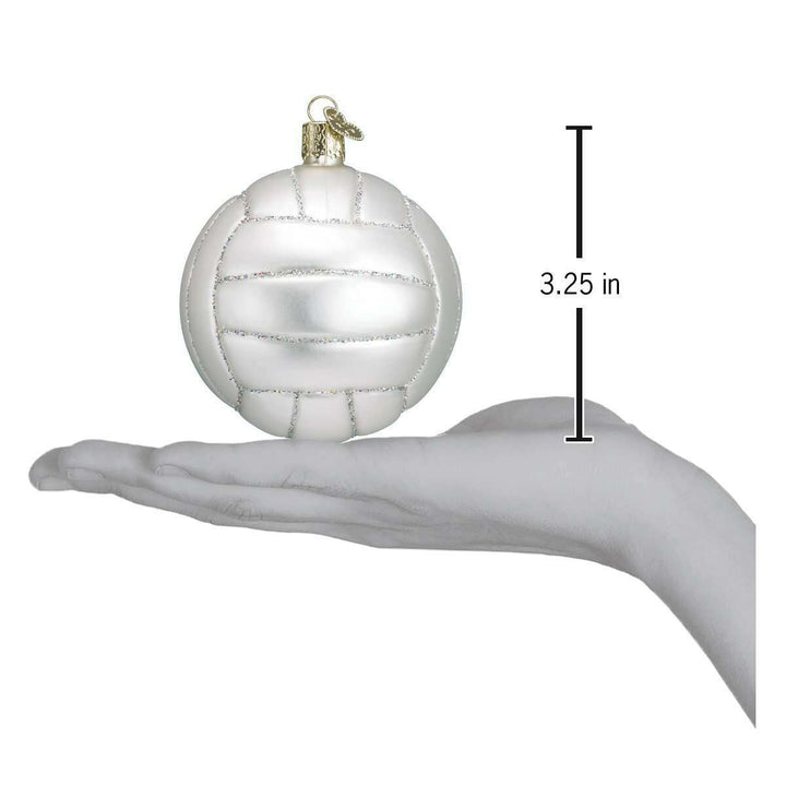 Old World Christmas Volleyball Blown Glass Ornament