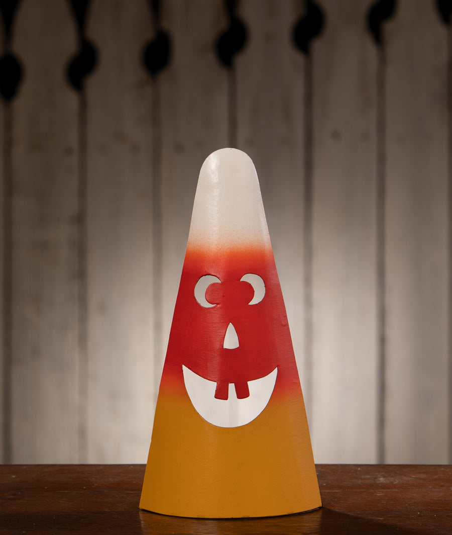 Tin Silly Candy Corn by Bethany Lowe Designs, halloween decor