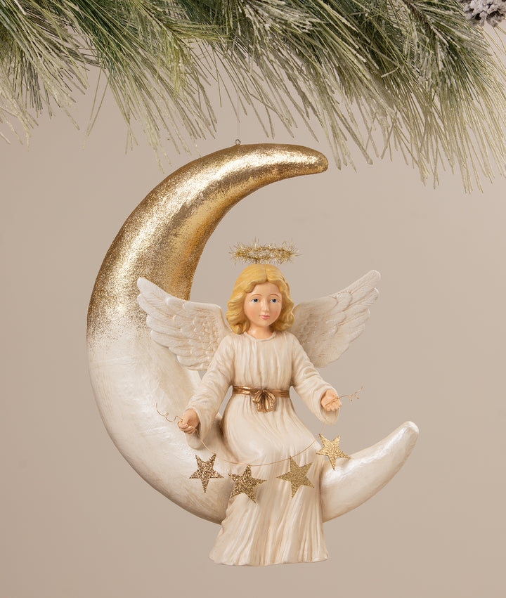 Angelica on Moon by Bethany Lowe Designs, christmas decor