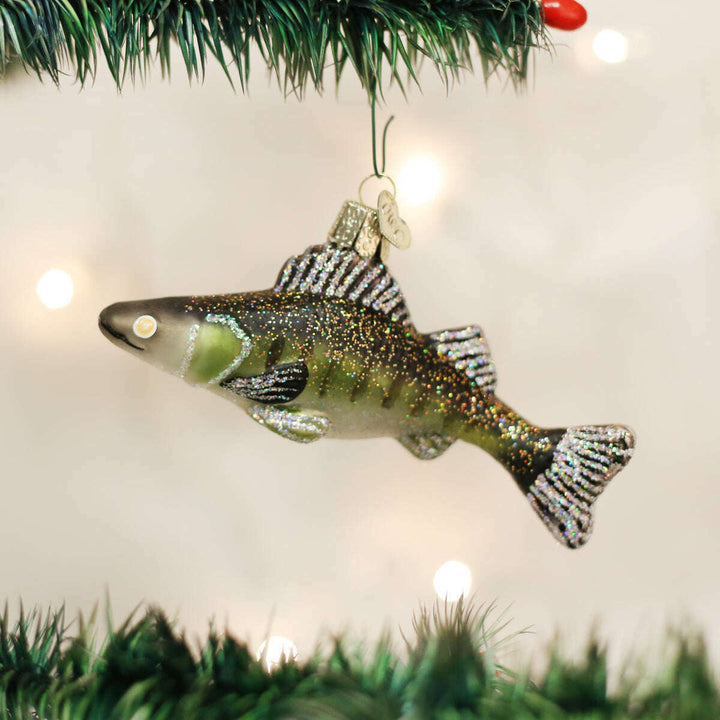 Old World Christmas Walleye Blown Glass Ornament