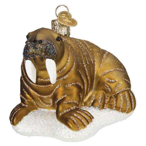 Old World Christmas Walrus Blown Glass Ornament