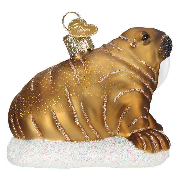 Old World Christmas Walrus Blown Glass Ornament