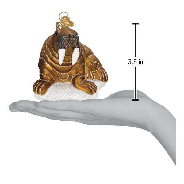 Old World Christmas Walrus Blown Glass Ornament