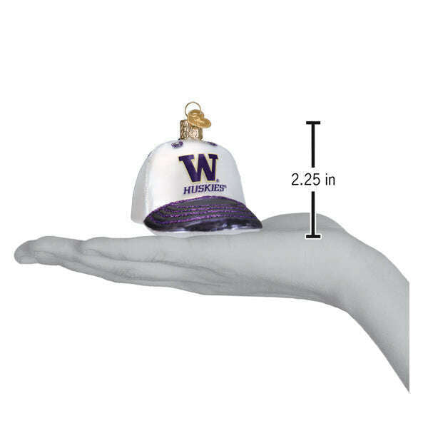 Old World Christmas Washington Baseball Cap Blown Glass Ornament