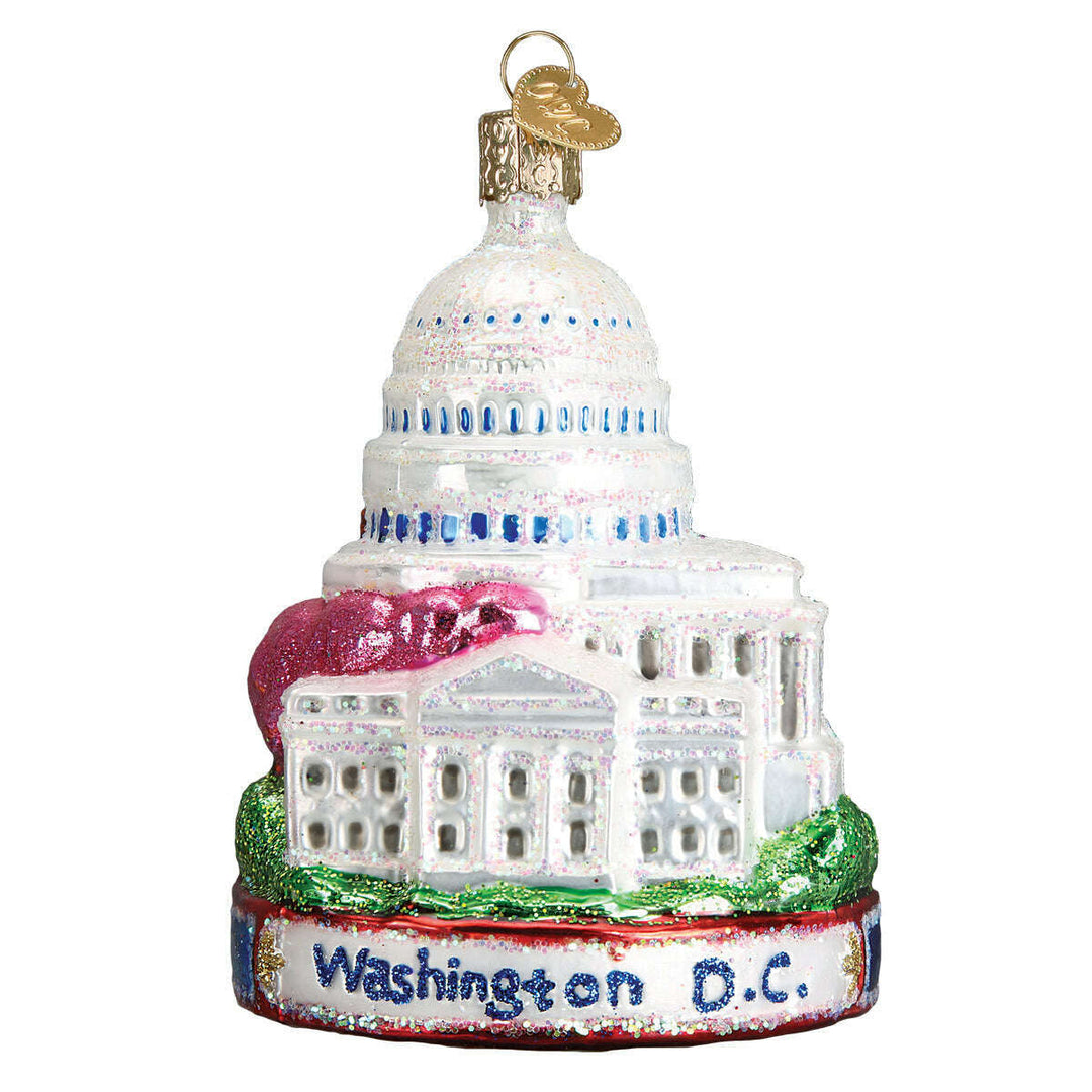 Old World Christmas Washington D.C. Blown Glass Ornament