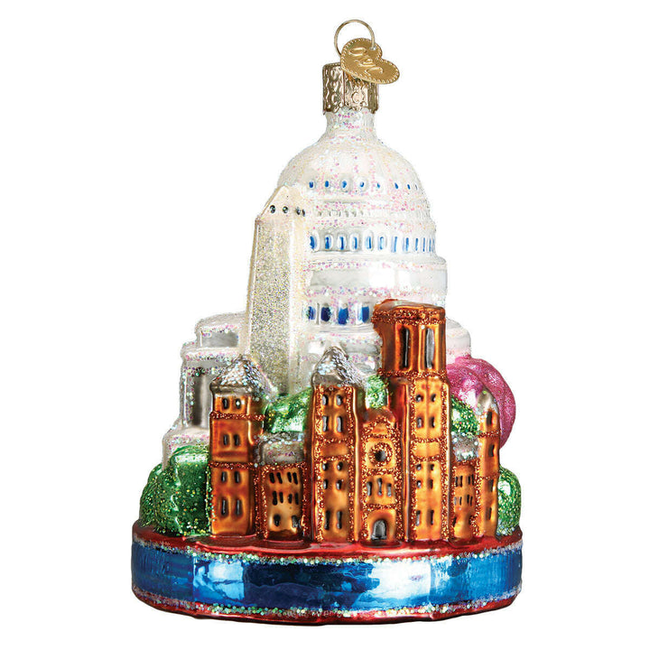 Old World Christmas Washington D.C. Blown Glass Ornament