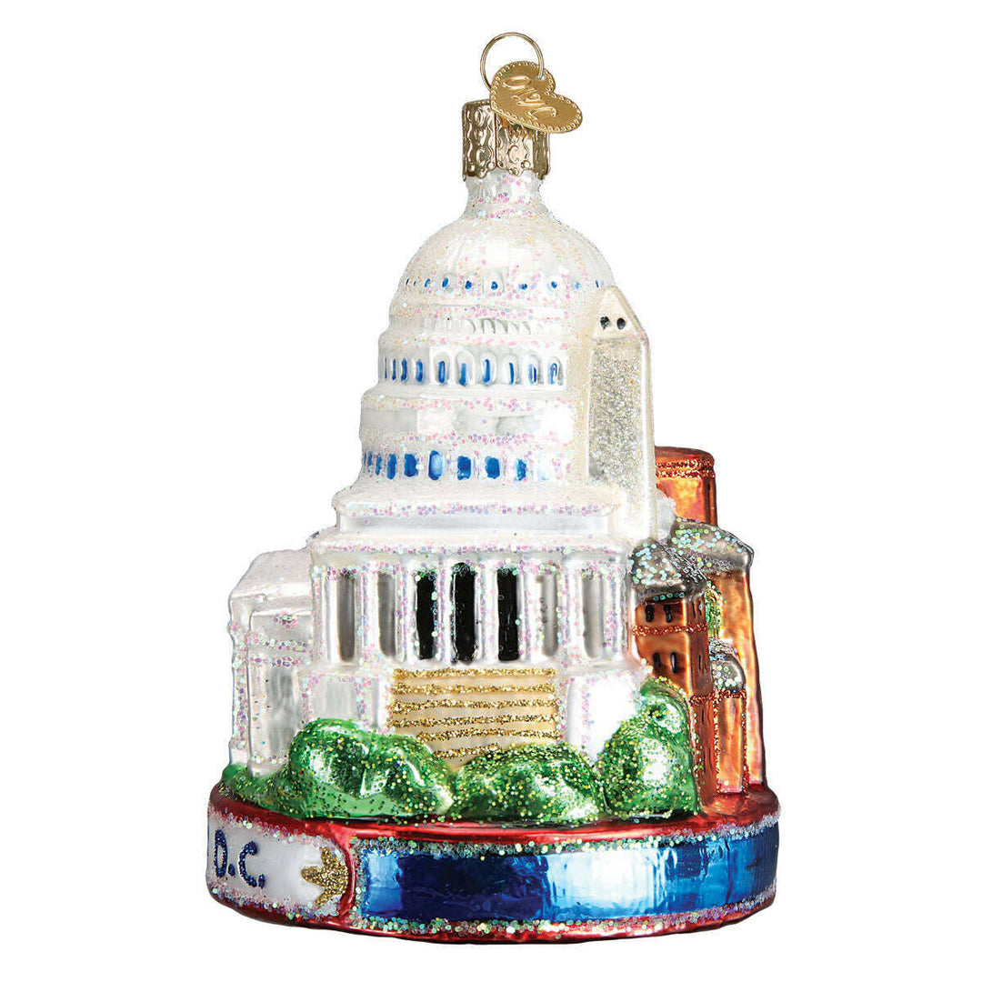 Old World Christmas Washington D.C. Blown Glass Ornament