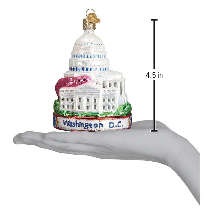 Old World Christmas Washington D.C. Blown Glass Ornament